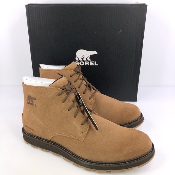 SOREL Men's Fulton Waterproof Boots  Color Light Tan Suede Size 10.5 - Picture 1 of 7